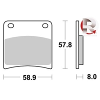 Jeu de plaquettes ap racing standard organique avant/arrière