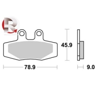Jeu de plaquettes ap racing standard organique avant/arrière