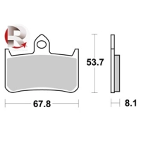Jeu de plaquettes ap racing standard organique avant/arrière