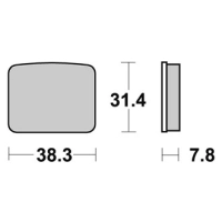 Jeu de plaquettes ap racing standard organique avant/arrière