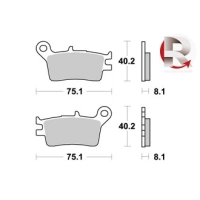 Jeu de plaquettes ap racing standard organique avant/arrière