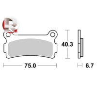Jeu de plaquettes ap racing standard organique avant/arrière