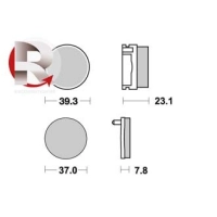 Jeu de plaquettes ap racing off-road mx    avant/arrière
