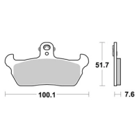 Jeu de plaquettes ap racing standard organique avant/arrière
