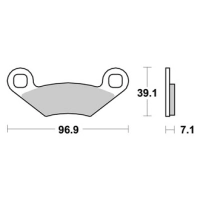 Jeu de plaquettes ap racing off-road mx  racing   avant/arrière