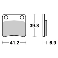 Jeu de plaquettes ap racing standard organique avant/arrière