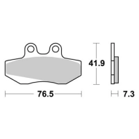 Jeu de plaquettes ap racing standard organique avant/arrière