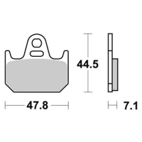 Jeu de plaquettes ap racing standard organique avant/arrière