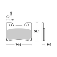 Jeu de plaquettes ap racing standard organique avant/arrière