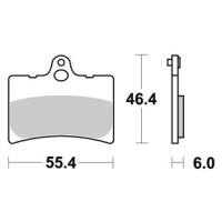 Jeu de plaquettes ap racing standard organique avant/arrière