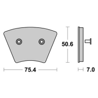 Jeu de plaquettes ap racing standard organique avant/arrière