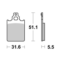 Jeu de plaquettes ap racing standard organique avant/arrière