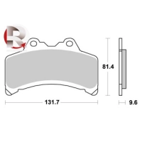 Jeu de plaquettes ap racing standard organique avant/arrière