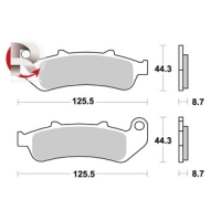 Jeu de plaquettes ap racing standard organique avant/arrière