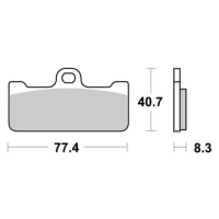 Jeu de plaquettes ap racing route racing métal fritté nouvelle technologie avant