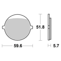 Jeu de plaquettes ap racing standard organique avant/arrière
