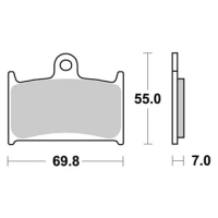 Jeu de plaquettes ap racing route métal fritté avant
