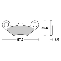 Jeu de plaquettes ap racing off-road atv    avant/arrière