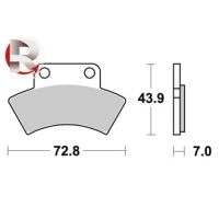 Jeu de plaquettes ap racing off-road atv    avant/arrière