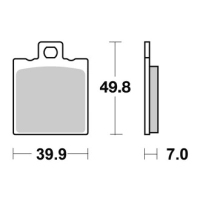 Jeu de plaquettes ap racing standard organique avant/arrière