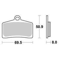 Jeu de plaquettes ap racing route métal fritté avant