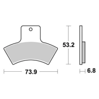 Jeu de plaquettes ap racing off-road mx    avant/arrière
