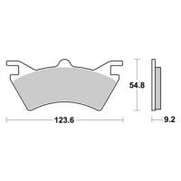 Jeu de plaquettes ap racing off-road mx  racing   avant/arrière