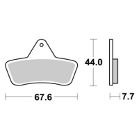 Jeu de plaquettes ap racing off-road mx  racing   avant/arrière