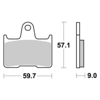 Jeu de plaquettes ap racing standard organique avant/arrière