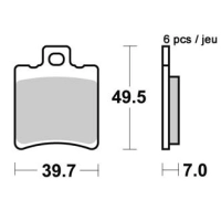 Jeu de plaquettes ap racing route métal fritté avant