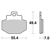 Jeu de plaquettes ap racing standard organique avant/arrière