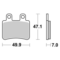 Jeu de plaquettes ap racing standard organique avant/arrière