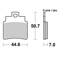 Jeu de plaquettes ap racing off-road mx  racing   avant/arrière