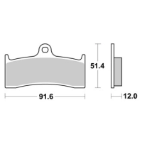 Jeu de plaquettes ap racing route racing carbone  avant