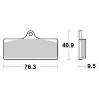 Jeu de plaquettes ap racing route racing métal fritté nouvelle technologie avant