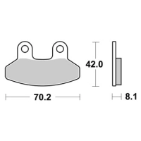 Jeu de plaquettes ap racing standard organique avant/arrière