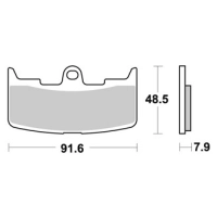 Jeu de plaquettes ap racing route métal fritté avant