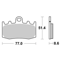 Jeu de plaquettes ap racing route métal fritté avant