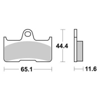 Jeu de plaquettes ap racing off-road mx    avant/arrière