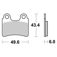 Jeu de plaquettes ap racing standard organique avant/arrière