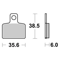 Jeu de plaquettes ap racing off-road mx  racing   avant/arrière