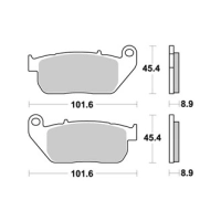 Jeu de plaquettes ap racing route métal fritté avant