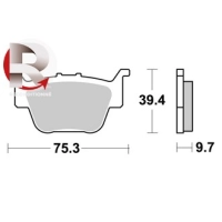 Jeu de plaquettes ap racing off-road mx    avant/arrière