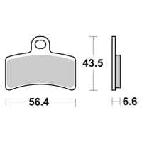 Jeu de plaquettes ap racing standard organique avant/arrière