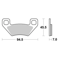 Jeu de plaquettes ap racing off-road atv    avant/arrière
