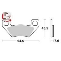 Jeu de plaquettes ap racing off-road mx    avant/arrière