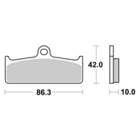 Jeu de plaquettes ap racing route racing métal fritté nouvelle technologie avant