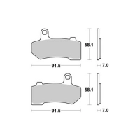 Jeu de plaquettes ap racing route métal fritté avant