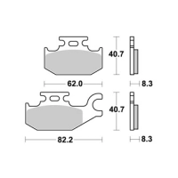 Jeu de plaquettes ap racing off-road mx  racing   avant/arrière