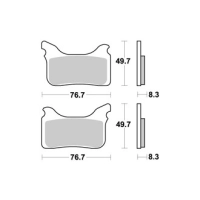 Jeu de plaquettes ap racing off-road mx  racing   avant/arrière